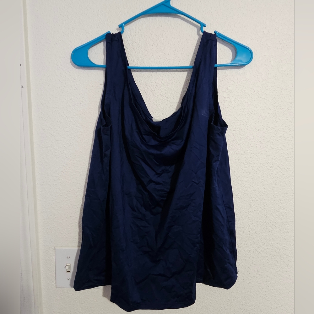 Navy Blue Sleeveless Top